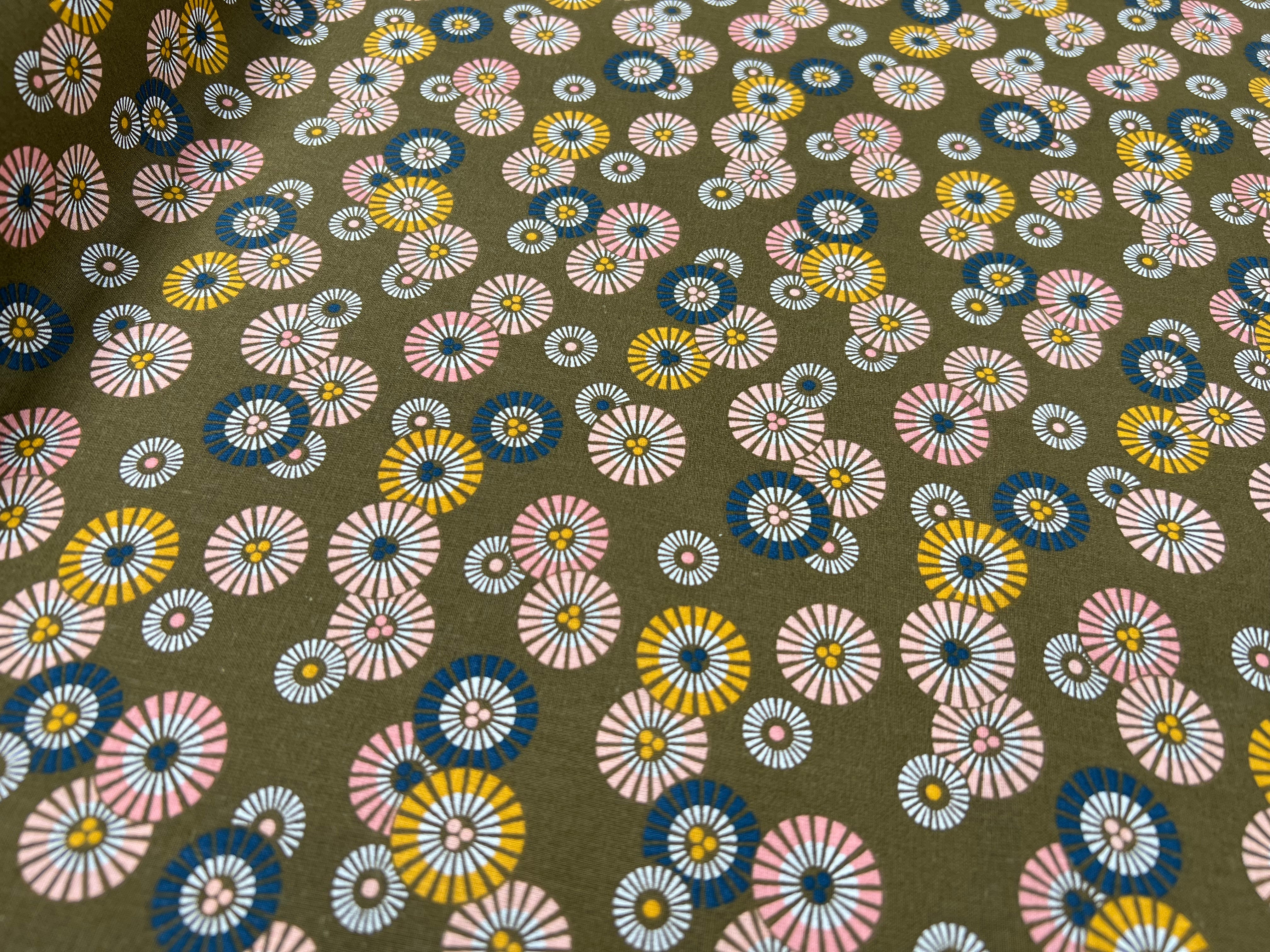 PERCALE DE COTON SOLEIL-LEVANT KAKi - My Little Coupon