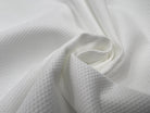 (Chute) PIQUÉ DE COTON BLANC NEIGE MICRO LOSANGES - My Little Coupon