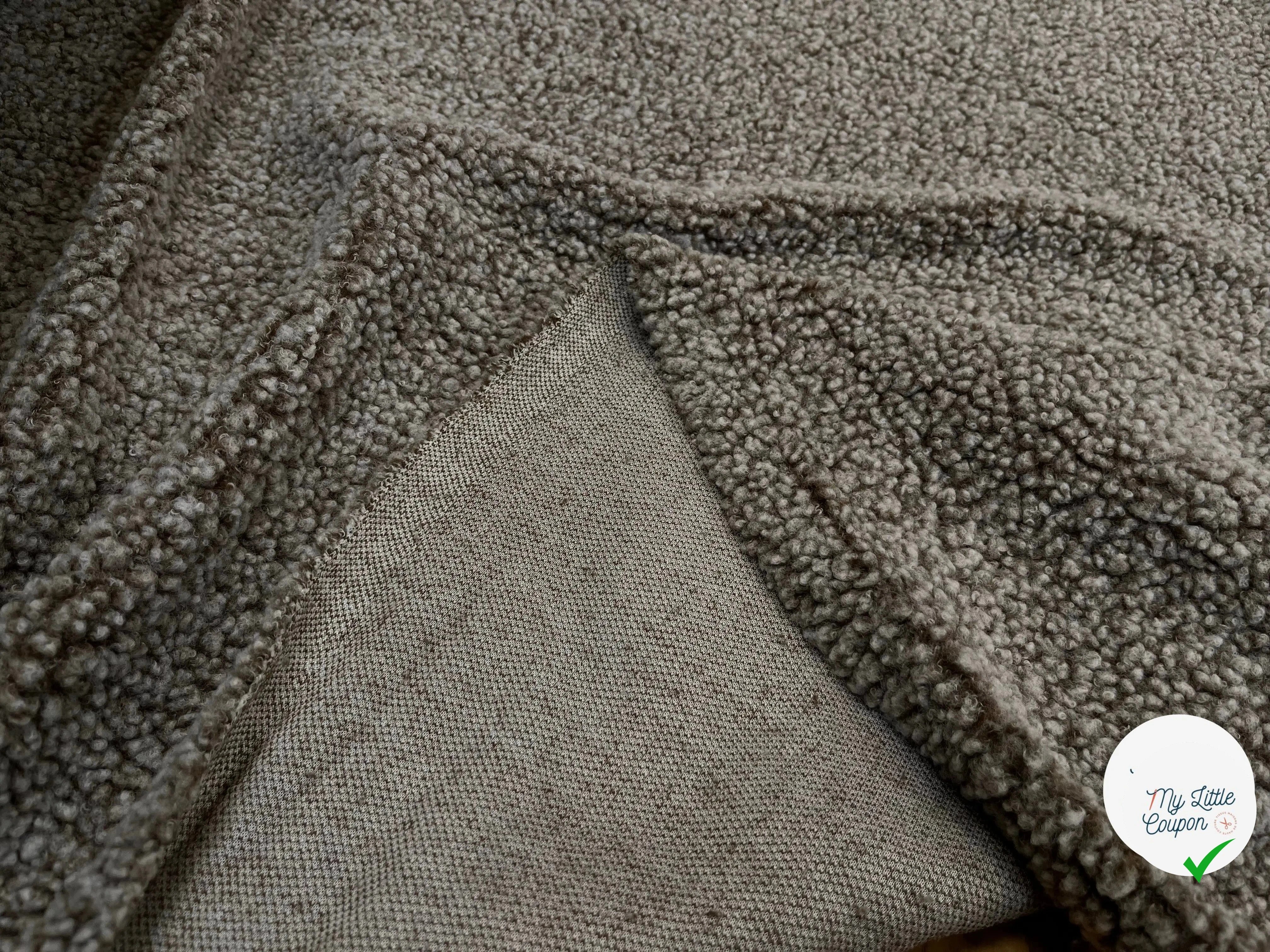 POLAIRE BOUCLETTE MARRON/ECRU - My Little Coupon