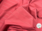 POPELINE BRODÉE DE LIGNES POINTILLÉS TERRE DE SIENNE - My Little Coupon - tissu - coudre