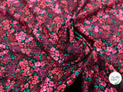 (Chute) POPELINE COTON DIGITAL FLOWERS – BLACK - My Little Coupon
