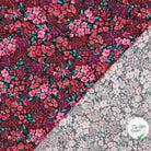 FINE POPLIN DIGITAL FLOWERS – BLACK - My Little Coupon