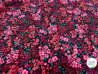(Chute) POPELINE COTON DIGITAL FLOWERS – BLACK - My Little Coupon