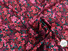 (Chute) POPELINE COTON DIGITAL FLOWERS – BLACK - My Little Coupon
