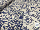 POPELINE COTON IMPRIMÉE BLEU - My Little Coupon