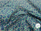 POPELINE COTON IMPRIMÉE TAZZA SAPIN / COBALT - My Little Coupon