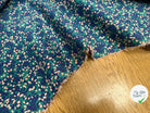 POPELINE COTON IMPRIMÉE TAZZA SAPIN / COBALT - My Little Coupon
