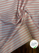 POPELINE DE COTON RAYURES BLEU BLANC ROUGE - My Little Coupon