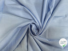 (Chute) POPELINE DE COTON 100% COTON AVEC RAYURES BLEU CLAIR ET BLANC EN RELIEFS AU TOUCHÉ - My Little Coupon