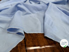 (Chute) POPELINE DE COTON 100% COTON AVEC RAYURES BLEU CLAIR ET BLANC EN RELIEFS AU TOUCHÉ - My Little Coupon