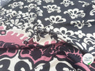 POPELINE DE COTON AVEC BASE FLEURS ABSTRAITE - My Little Coupon