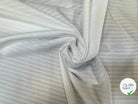 (Chute) POPELINE DE COTON BLANCHE A RAYURES A EFFET SATINE JACQUARD - My Little Coupon