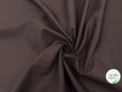 POPELINE DE COTON QUALITÉ JAPON MARRON FONCÉ - My Little Coupon - tissu - coudre