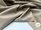 POPELINE DE COTON SERGÉE BEIGE RÉGLISSE - My Little Coupon - tissu - coudre