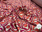 POPELINE DE VISCOSE IMPRIMÉE LEGEREMENT SATINEE - My Little Coupon