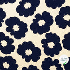 POPELINE DE VISCOSE UNICOLORE BLEU MARINE - My Little Coupon