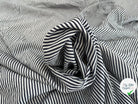 POPELINE TISSU CHEMISE À RAYURE BLEU FONCÉ BLANC UN PEU STRETCH - My Little Coupon