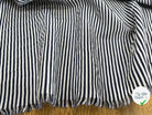 POPELINE TISSU CHEMISE À RAYURE BLEU FONCÉ BLANC UN PEU STRETCH - My Little Coupon