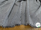 POPELINE TISSU CHEMISE À RAYURE BLEU FONCÉ BLANC UN PEU STRETCH - My Little Coupon