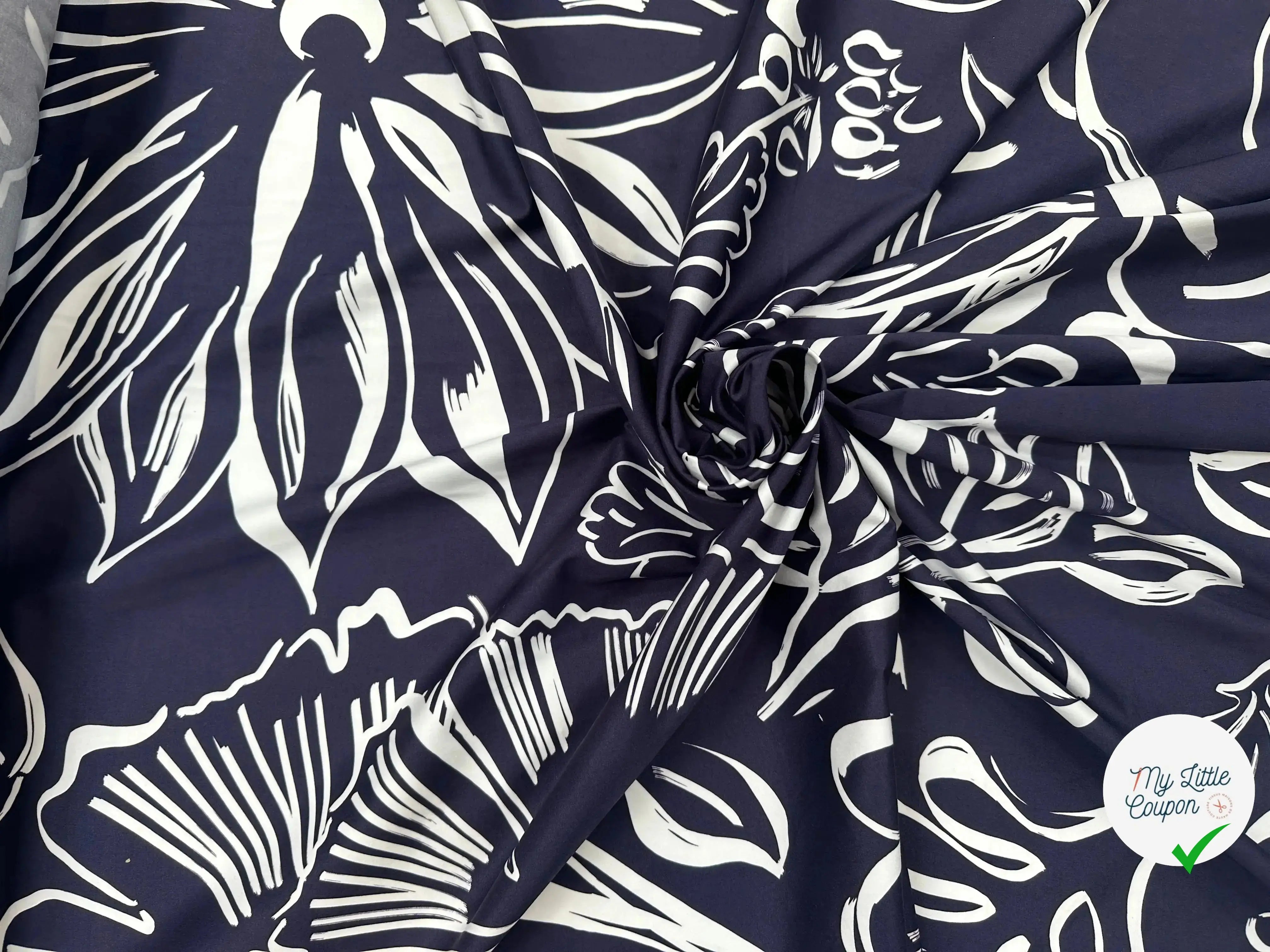 SATIN DE COTON ELEGANCE DU BLEU MLC INTERN