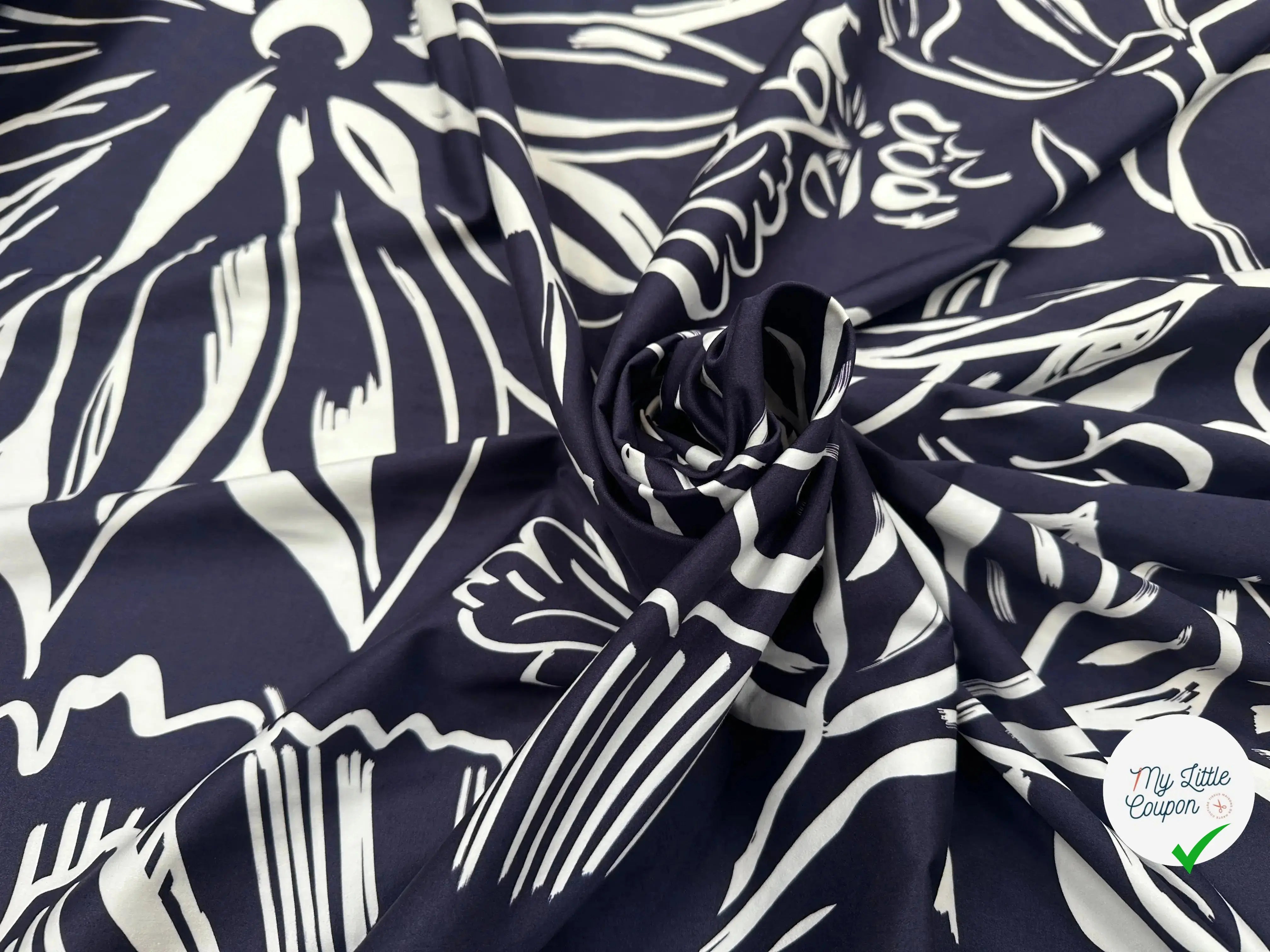SATIN DE COTON ELEGANCE DU BLEU MLC INTERN