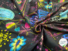 SATIN DE COTON NOIR RYTHMÉ STRECTH - My Little Coupon