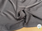 (Chute) SATIN DE SOIE FLUIDE LÉGÈREMENT STRETCH GRIS FONCÉ - My Little Coupon