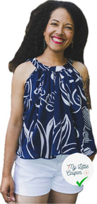 SATIN DE SOIE PORTOFINO ÉLÉGANCE DU BLEU - My Little Coupon