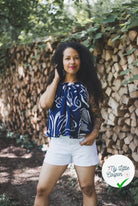 SATIN DE SOIE PORTOFINO ÉLÉGANCE DU BLEU - My Little Coupon