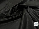 SATIN FAUX CUIR UNI NOIR STRETCH ENVERS TOUT DOUX - My Little Coupon