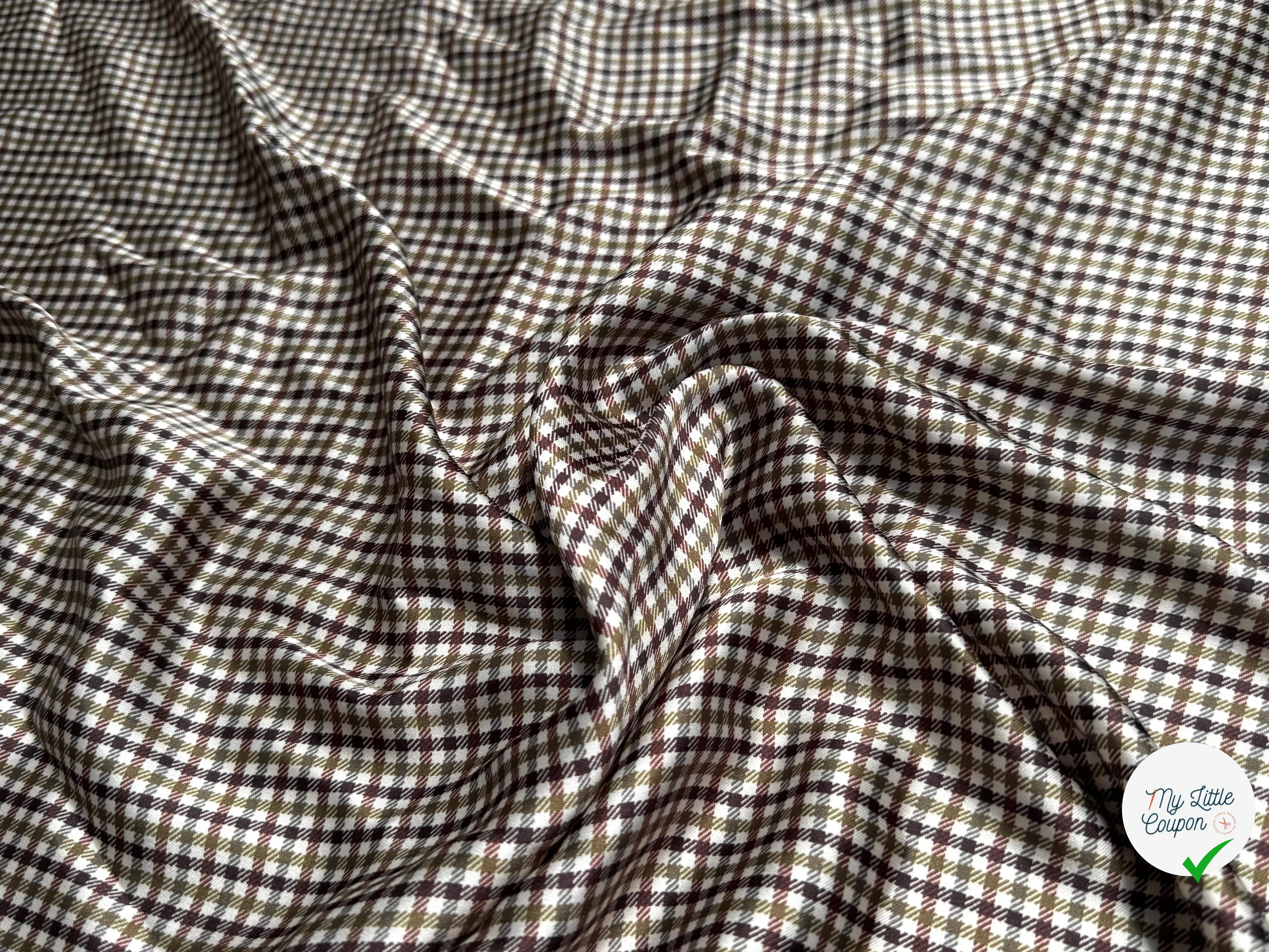 (Chute) SATIN FLUIDE MINIS CARREAUX MULTICOLORES - My Little Coupon