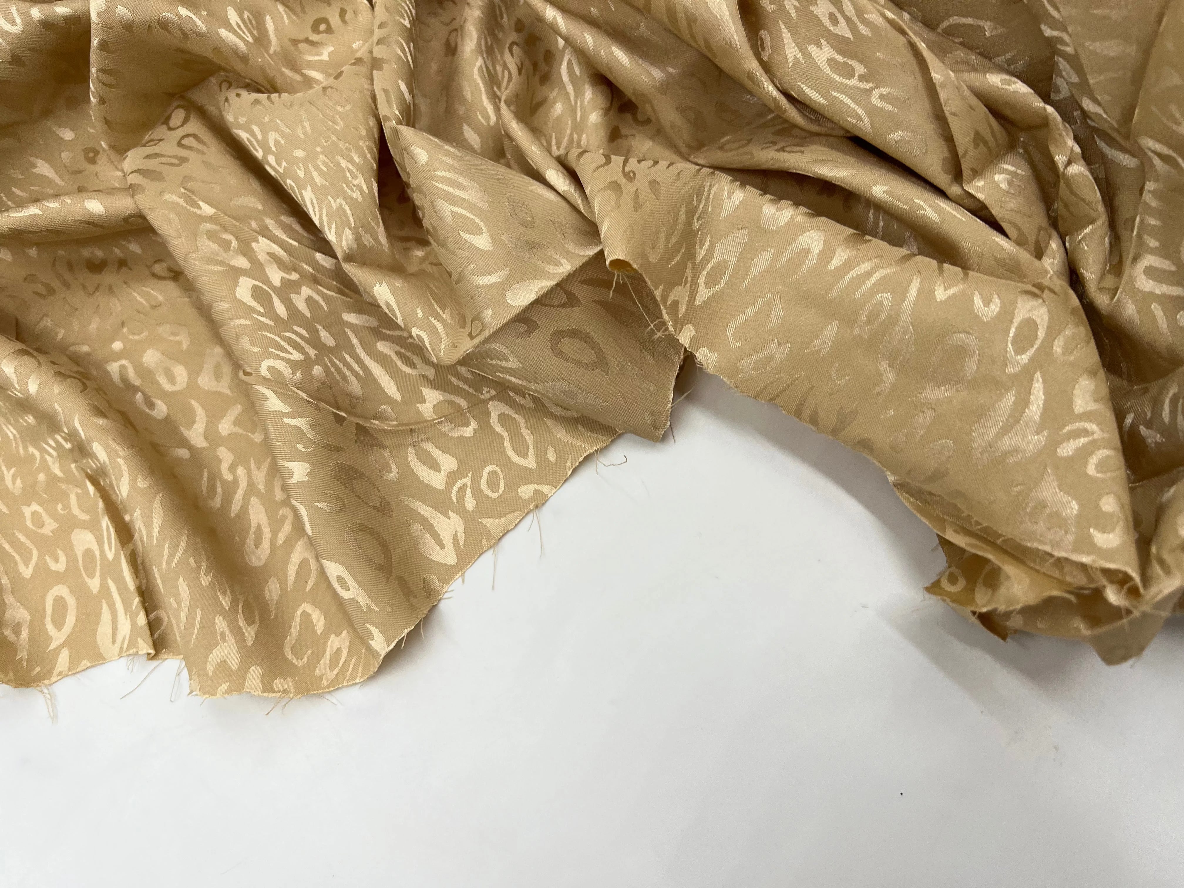 SATIN JACQUARD LÉOPARD BEIGE MLC INTERN