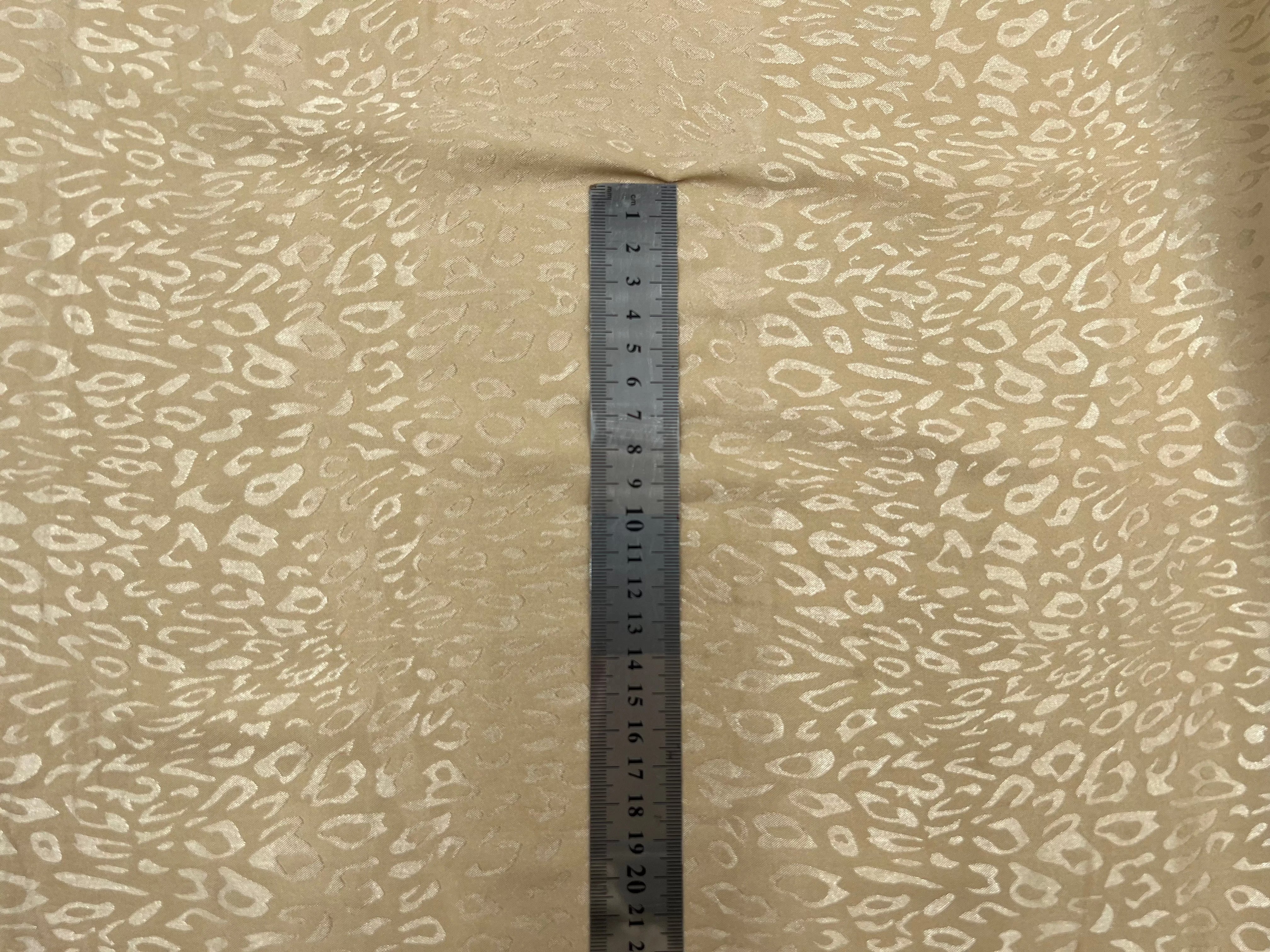 SATIN JACQUARD LÉOPARD BEIGE MLC INTERN