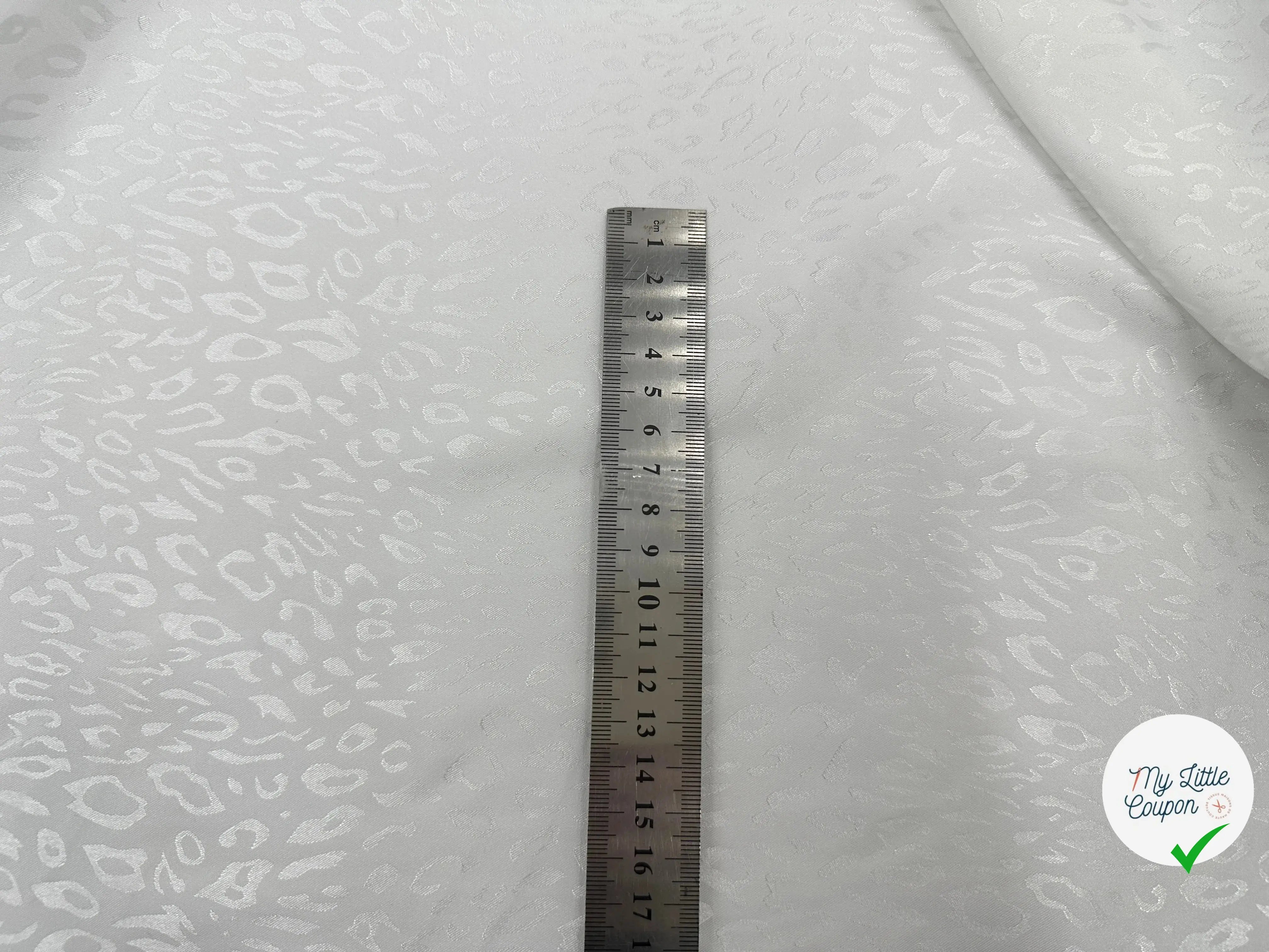 SATIN JACQUARD LÉOPARD BLANC CHIC MLC INTERN