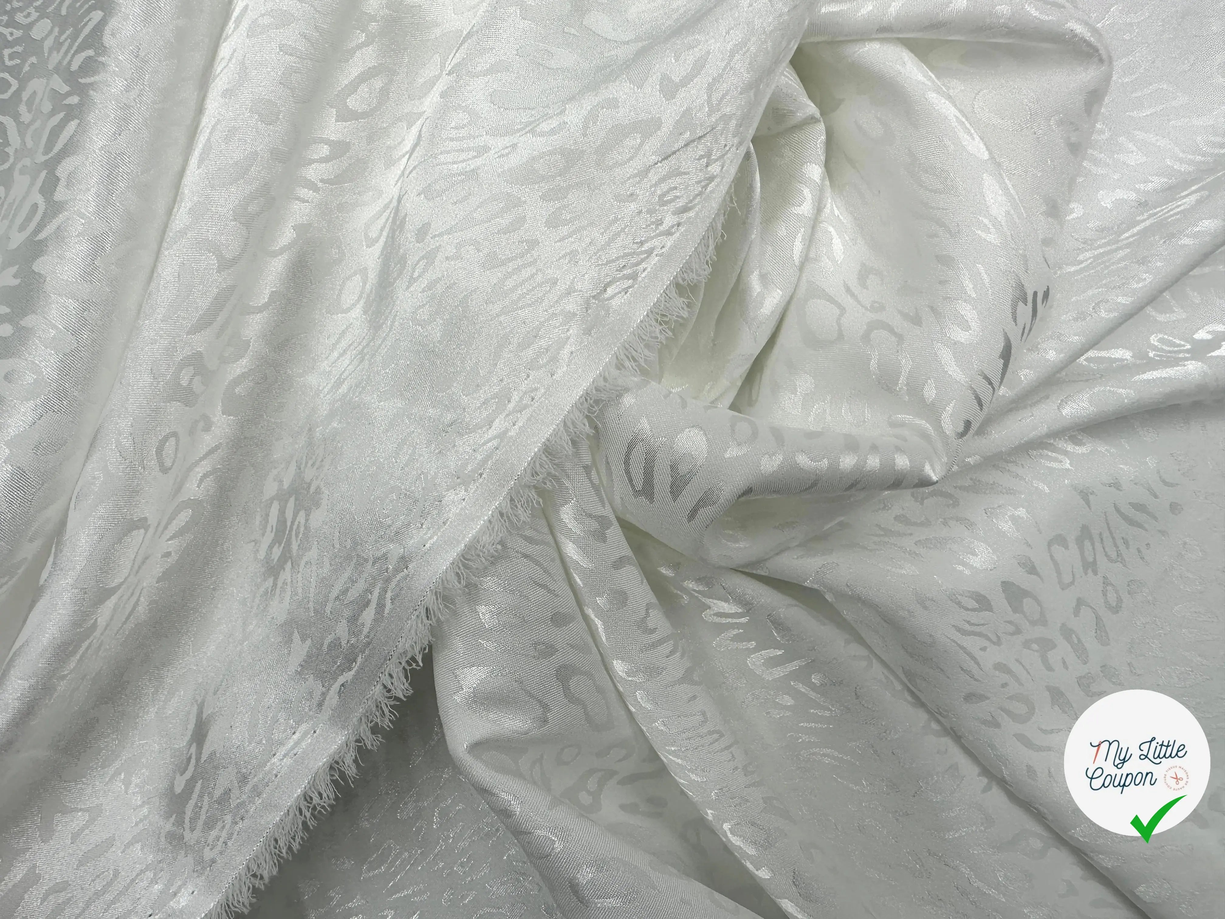 SATIN JACQUARD LEOPARDO BIANCO CHIC MLC INTERN