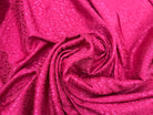 SATIN JACQUARD LÉOPARD FRAMBOISE MLC INTERN