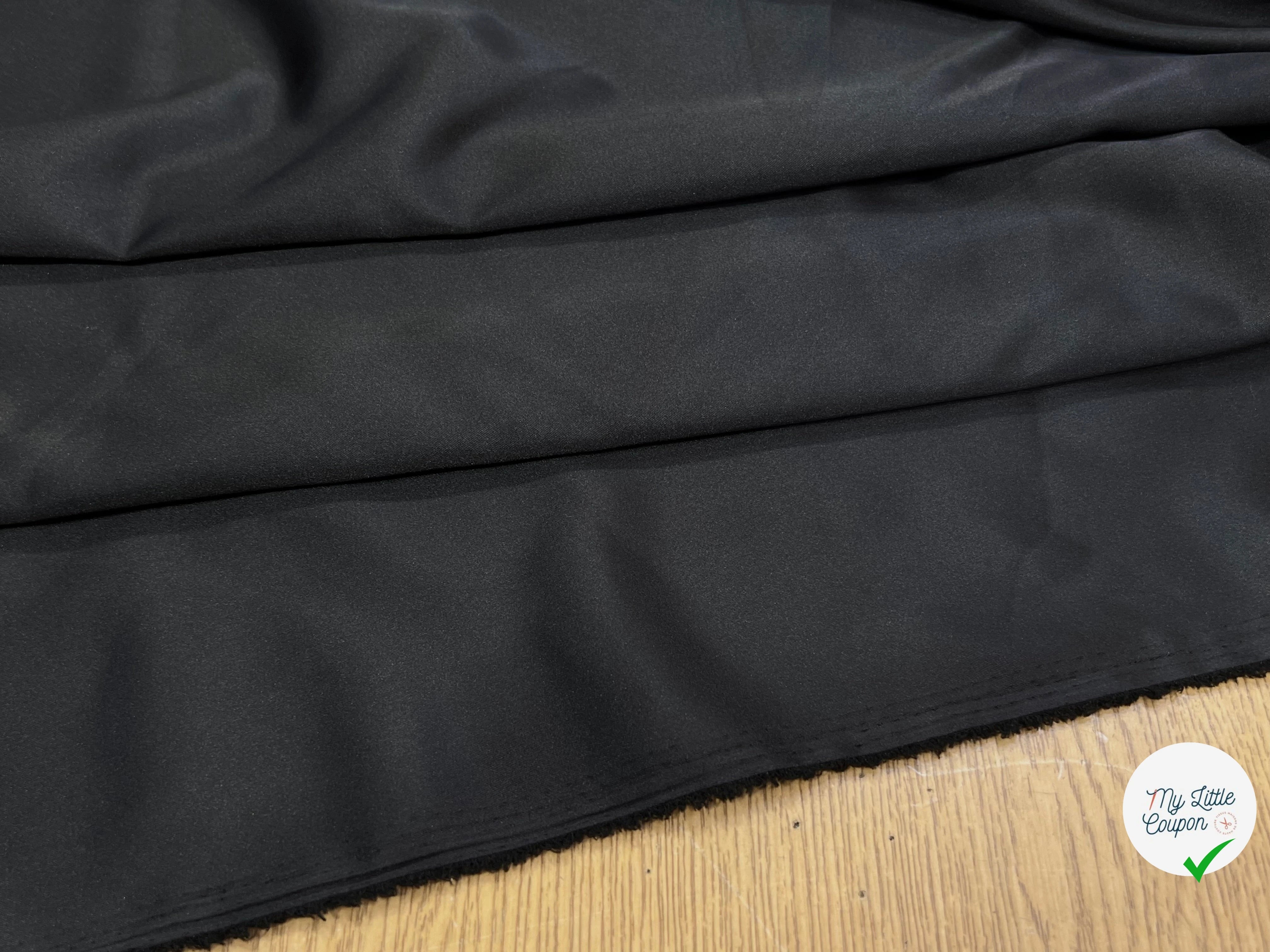 (Chute) SATIN POLYESTER 2% EA NOIR - My Little Coupon