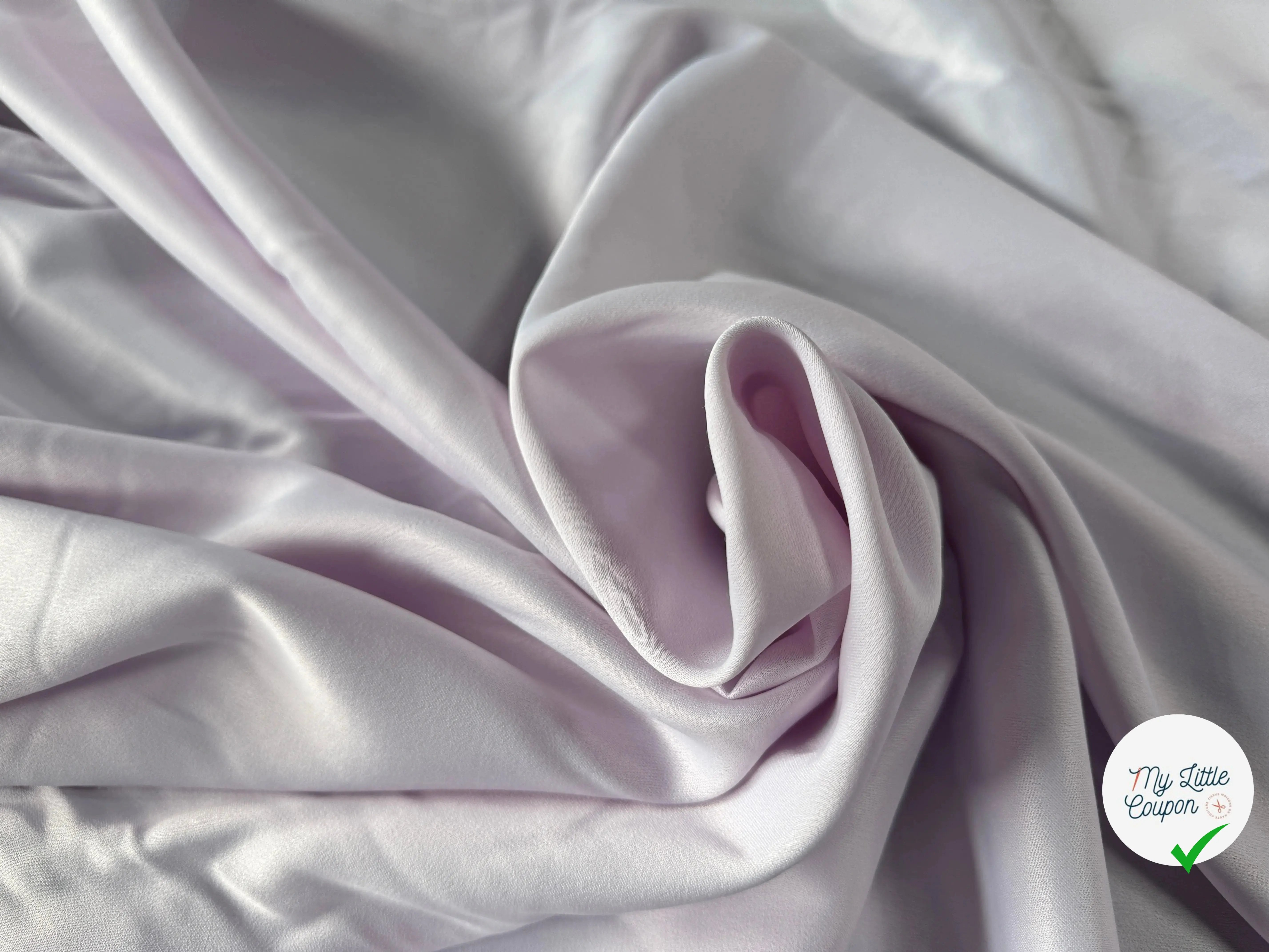 SATIN RICHE VISCOSE LAINE LILAS - My Little Coupon