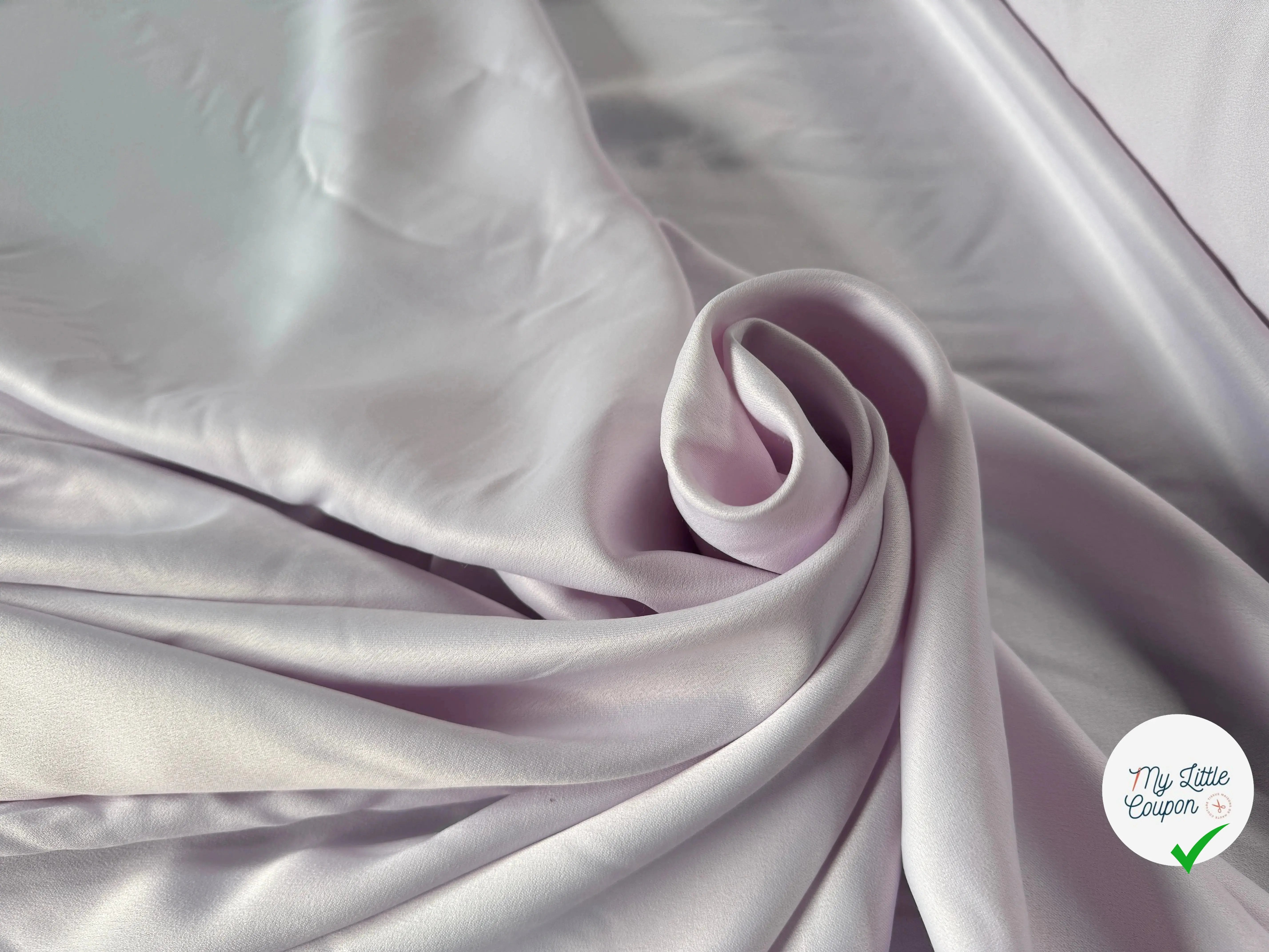 SATIN RICHE VISCOSE LAINE LILAS - My Little Coupon