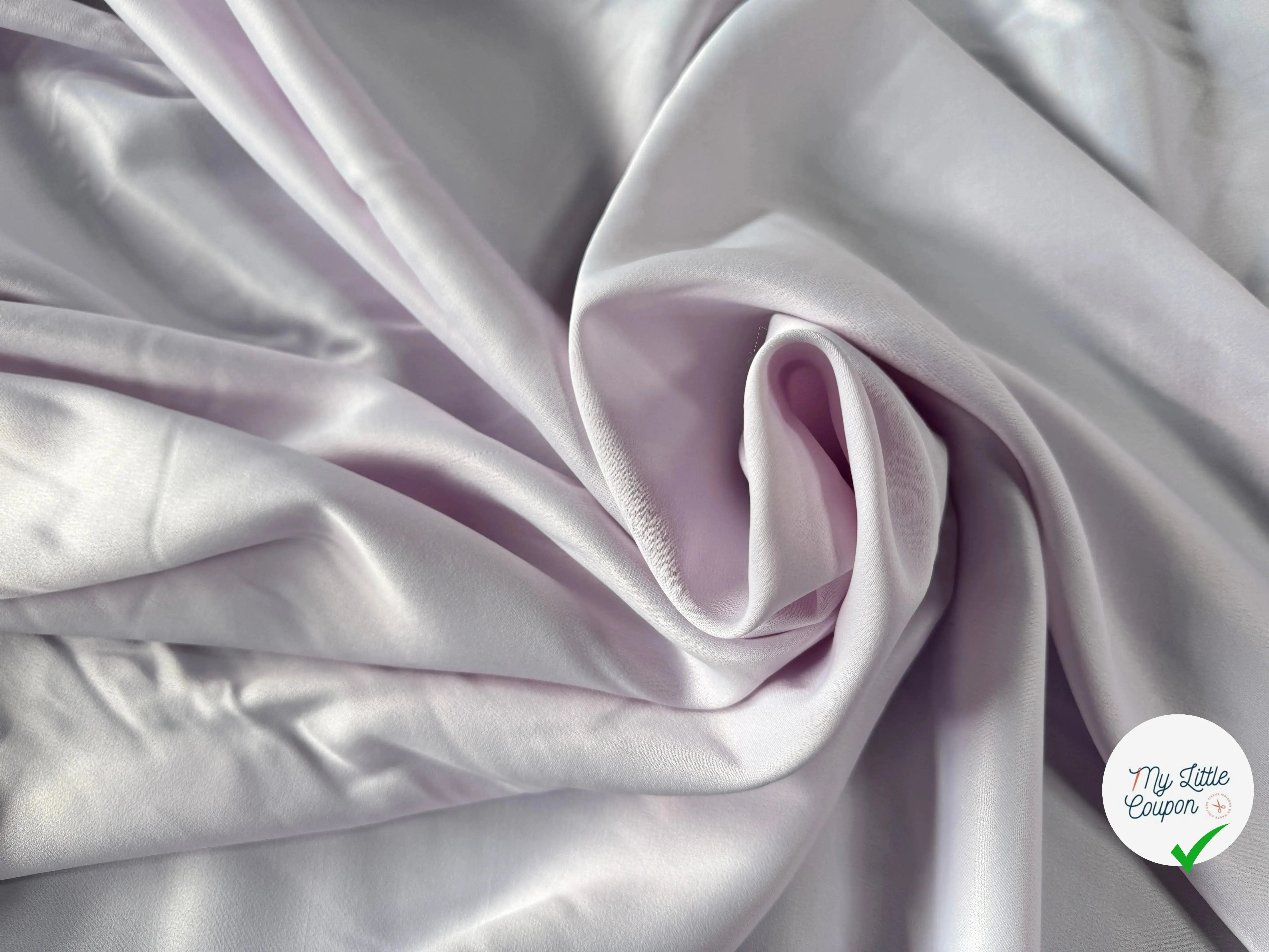 SATIN RICHE VISCOSE LAINE LILAS - My Little Coupon