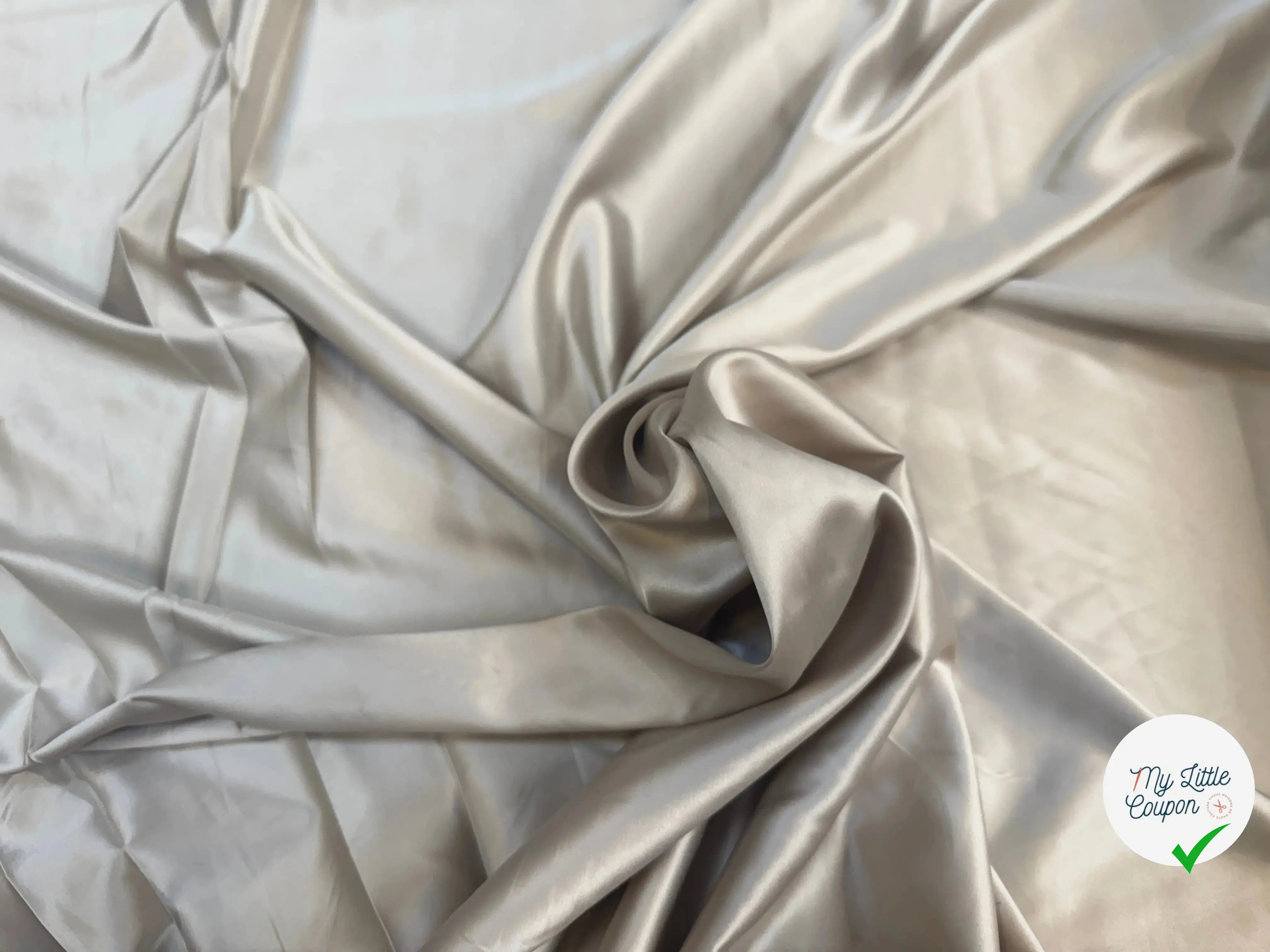 SATIN STRETCH TOUT DOUX DORÉ - My Little Coupon