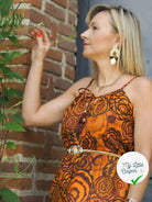SATINETTE SOIE COTON  MERVEILLEUSES FLEURS ORANGES ET VIOLETTES - My Little Coupon