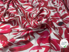 SERGÉ FLUIDE FLEURS DOMY DIRECT-M0189A-FW2 - POLYESTER OEKO-TEX - My Little Coupon