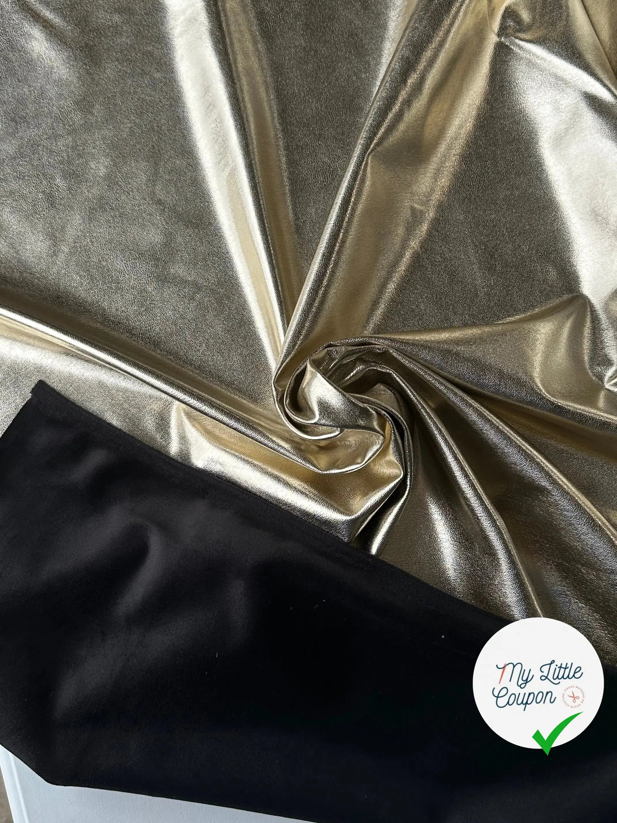 SIMILI CUIR BOMBERS SCINTILLANT ENVERS TOUT DOUX OR MLC INTERN