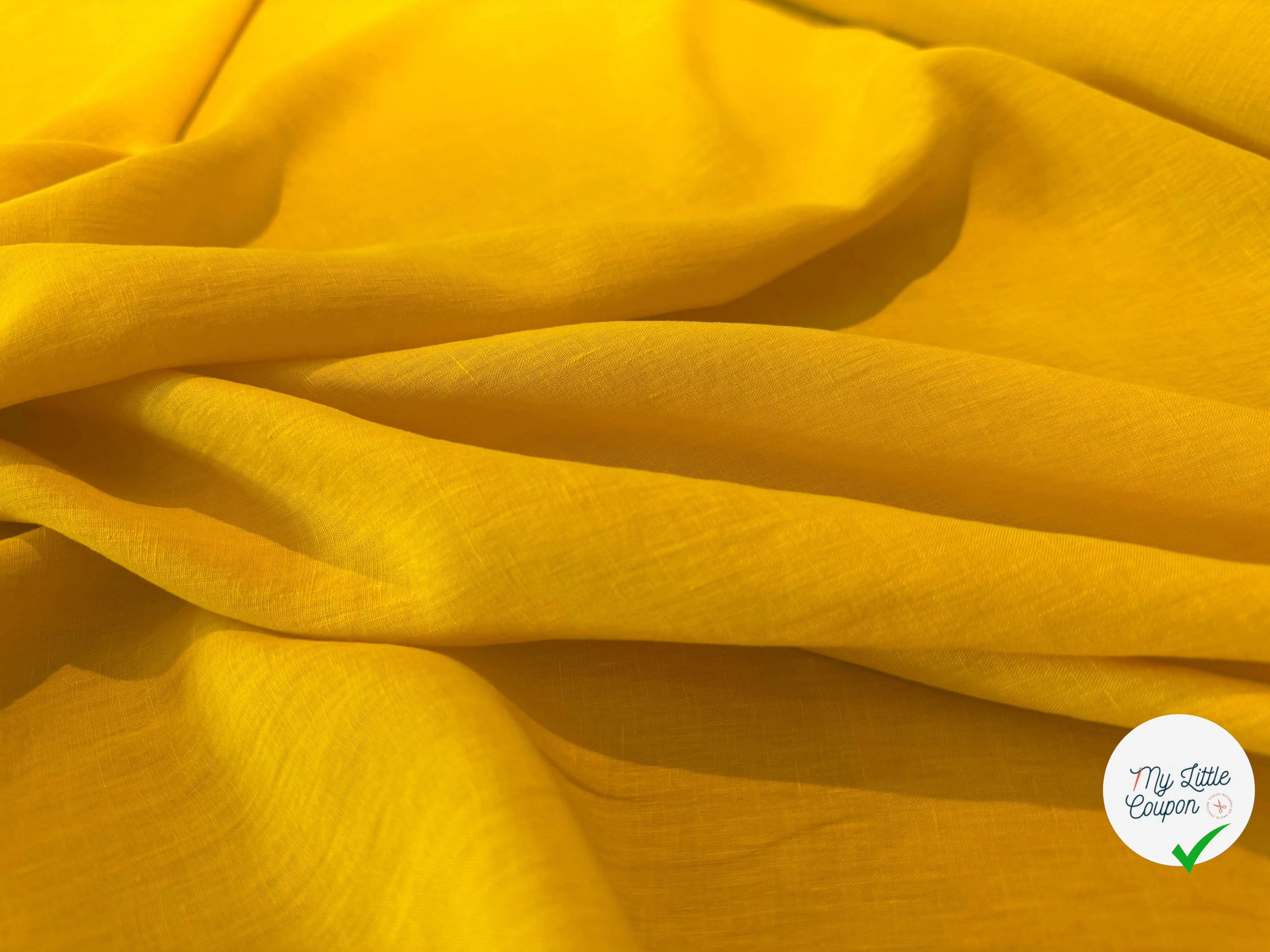 SOFT LINEN VOILE, Mustard - My Little Coupon
