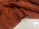 SOFT LINEN VOILE, Red Ochre - My Little Coupon