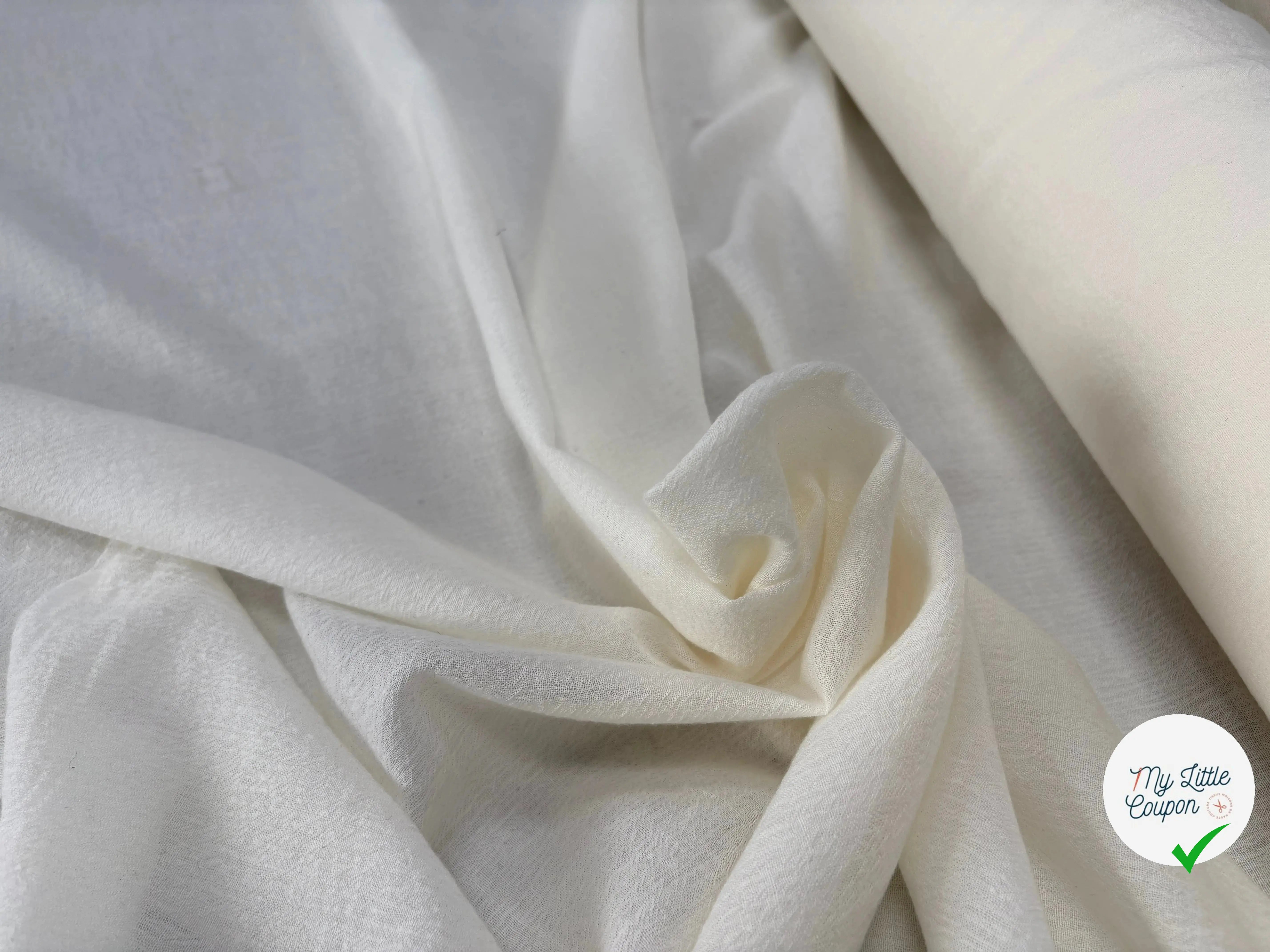 SOFT WOOL GAUZE, Seedpearl Beige - My Little Coupon