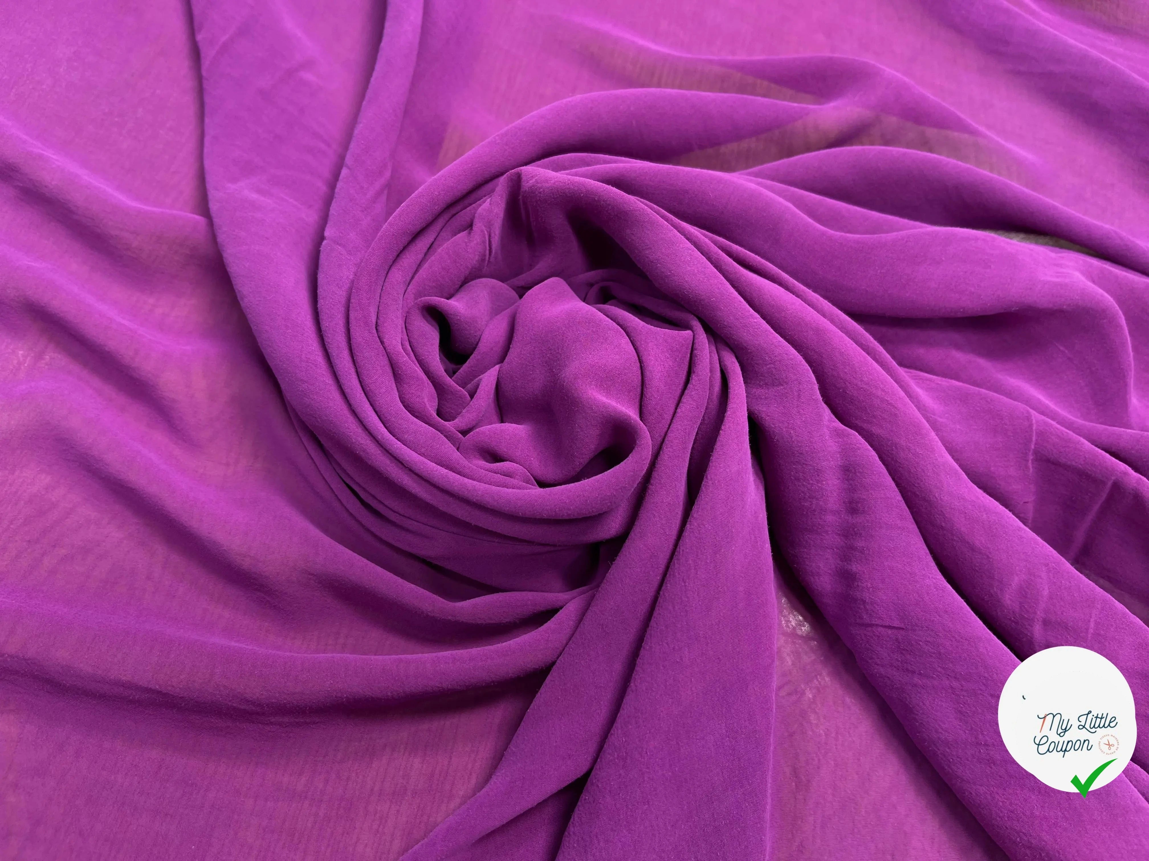 SOIE PEAU DE PẾCHE VIOLET - My Little Coupon