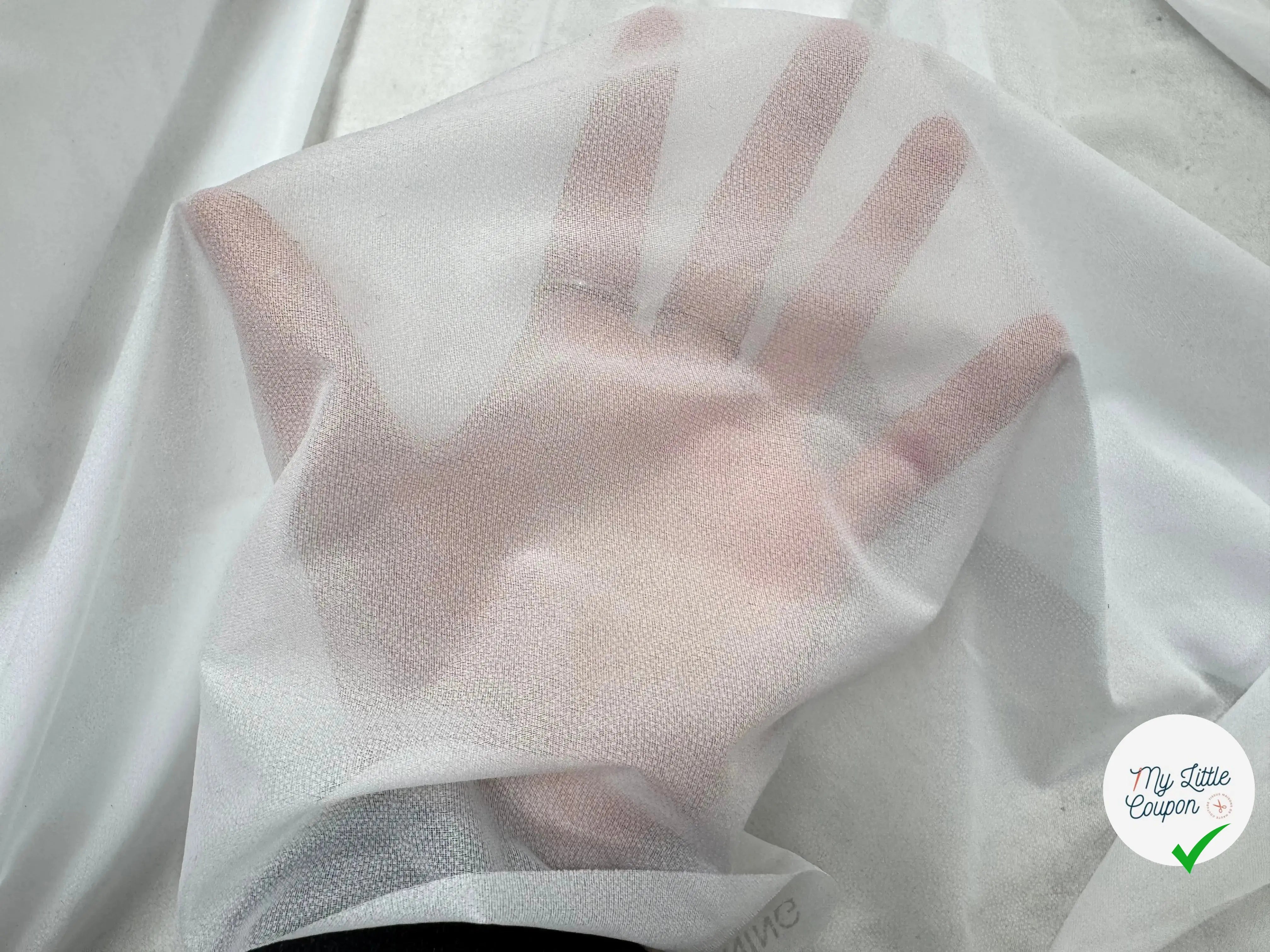 THERMOCOLLANT MAILLE TISSÉ À GRAINS BLANC - My Little Coupon