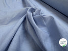 TISSU BLEU POPELINE - TOILE RAYE BLEU - My Little Coupon